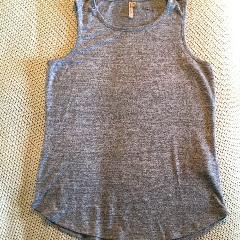 Grey Heathered Sleeveless Top | Banana Republic | Small